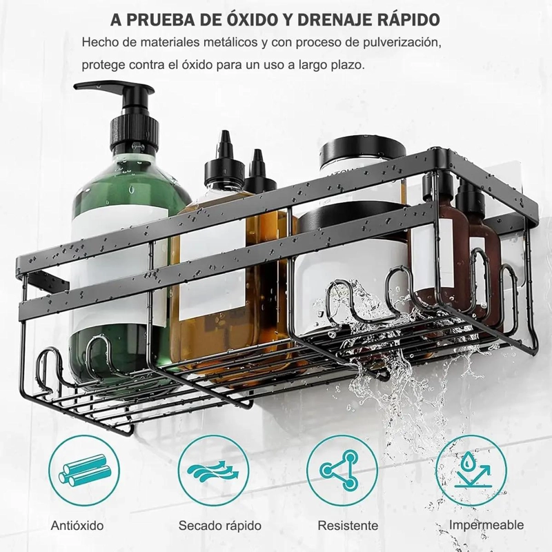 SET DE 10 ORGANIZADORES COLGANTES PARA DUCHA Y BAÑO - 2