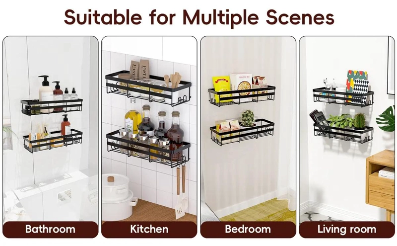 SET DE 10 ORGANIZADORES COLGANTES PARA DUCHA Y BAÑO - 6
