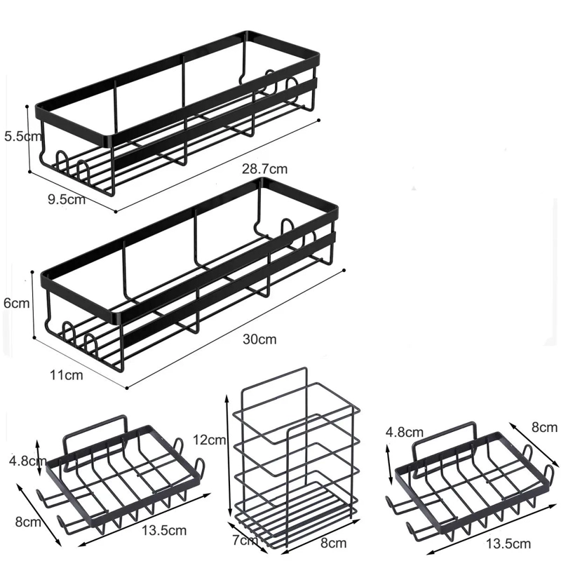 SET DE 10 ORGANIZADORES COLGANTES PARA DUCHA Y BAÑO - 7