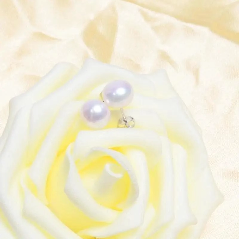 AROS DE PERLA NATURAL EN PLATA 925 CON PASADOR ELEGANTE - 3