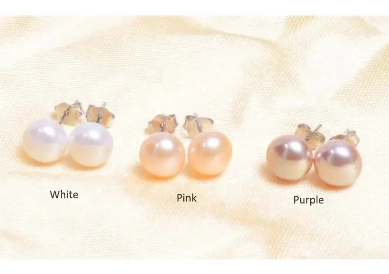 AROS DE PERLA NATURAL EN PLATA 925 CON PASADOR ELEGANTE - 5