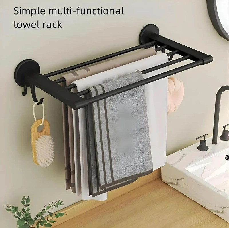 ORGANIZADOR DE BAÑO COMPACTO PARA TOALLAS Y ACCESORIOS - 4