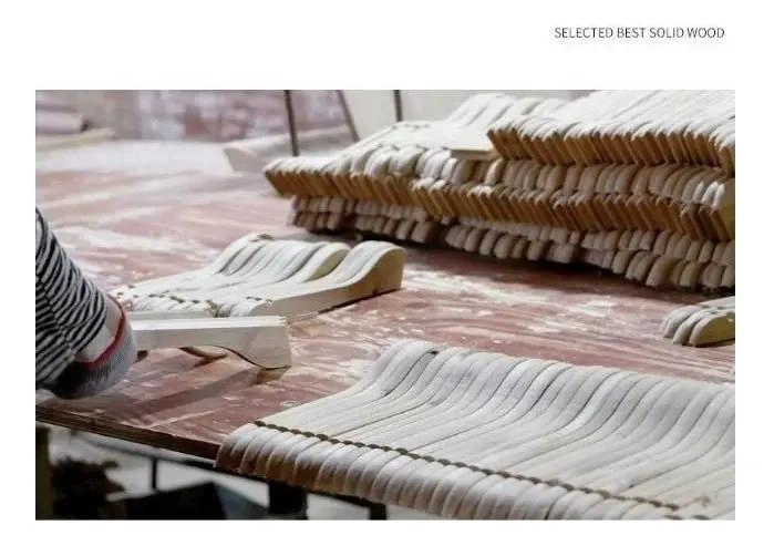PACK DE 20 COLGADORES DE MADERA PARA ROPA CON GANCHOS - 5