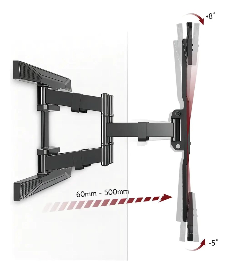 SOPORTE ARTICULADO PARA TV DE 55 A 85 PULGADAS GIRATORIO - 7