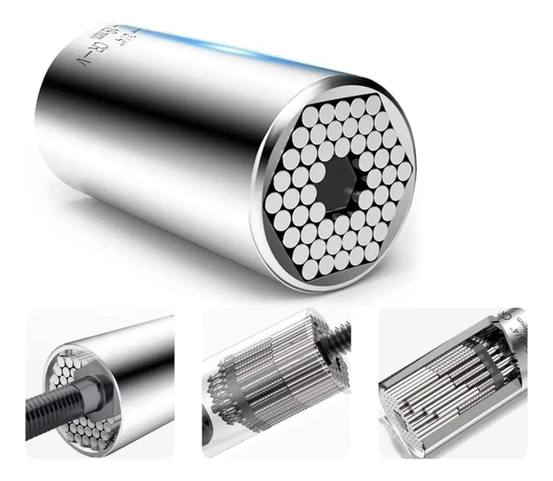 LLAVE COMBINADA AJUSTABLE DE ACERO - 6