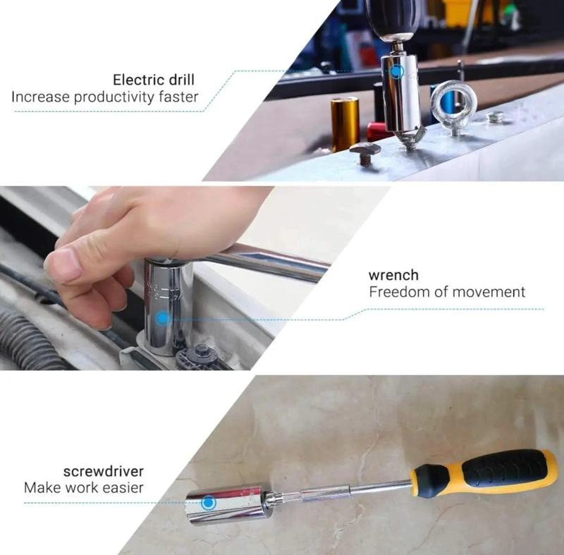 LLAVE COMBINADA AJUSTABLE DE ACERO - 8