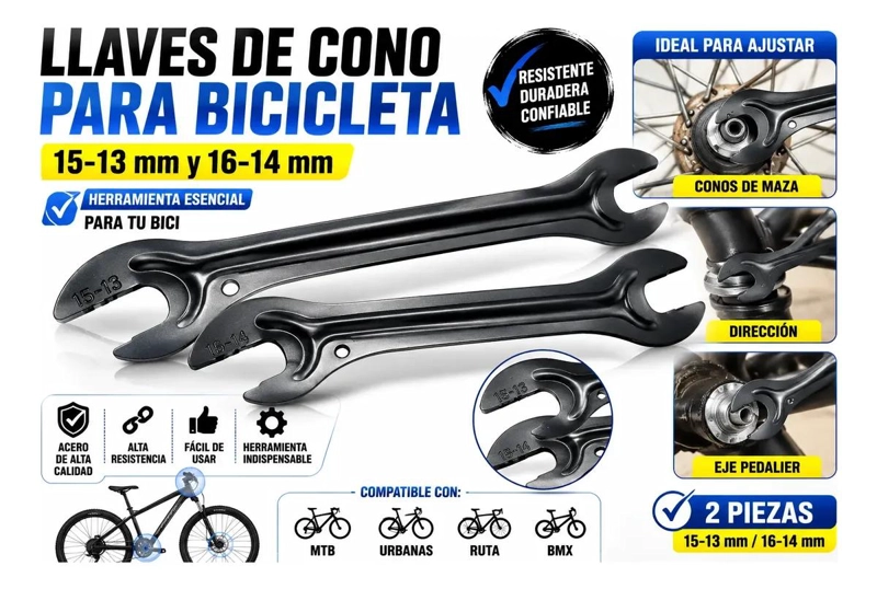 LLAVE ACODADA NEGRA MATE 13-15 Y 14-16 PARA MECANICA - 2