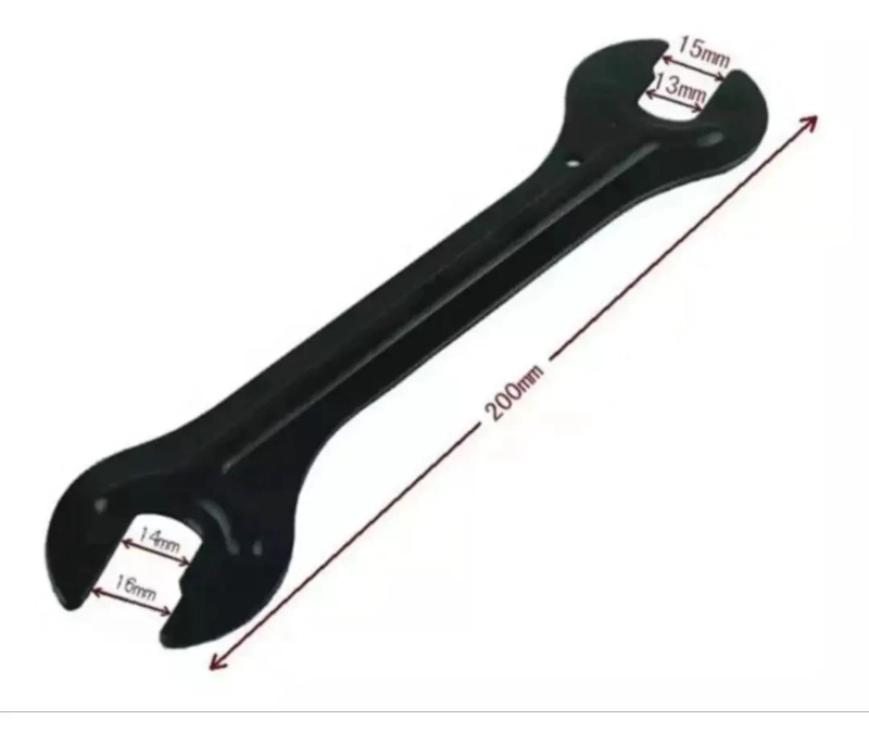 LLAVE ACODADA NEGRA MATE 13-15 Y 14-16 PARA MECANICA - 3