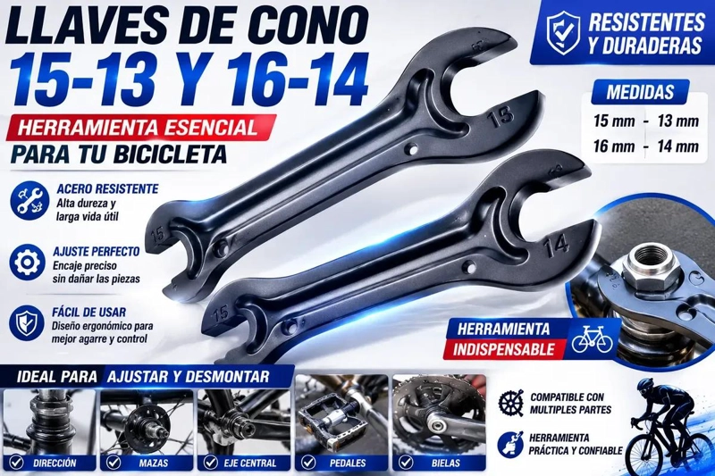 LLAVE ACODADA NEGRA MATE 13-15 Y 14-16 PARA MECANICA - 6