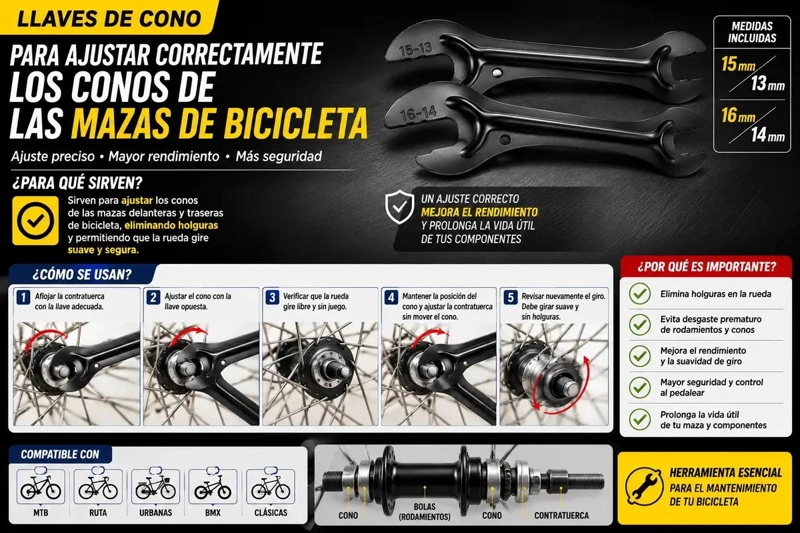 LLAVE ACODADA NEGRA MATE 13-15 Y 14-16 PARA MECANICA - 7