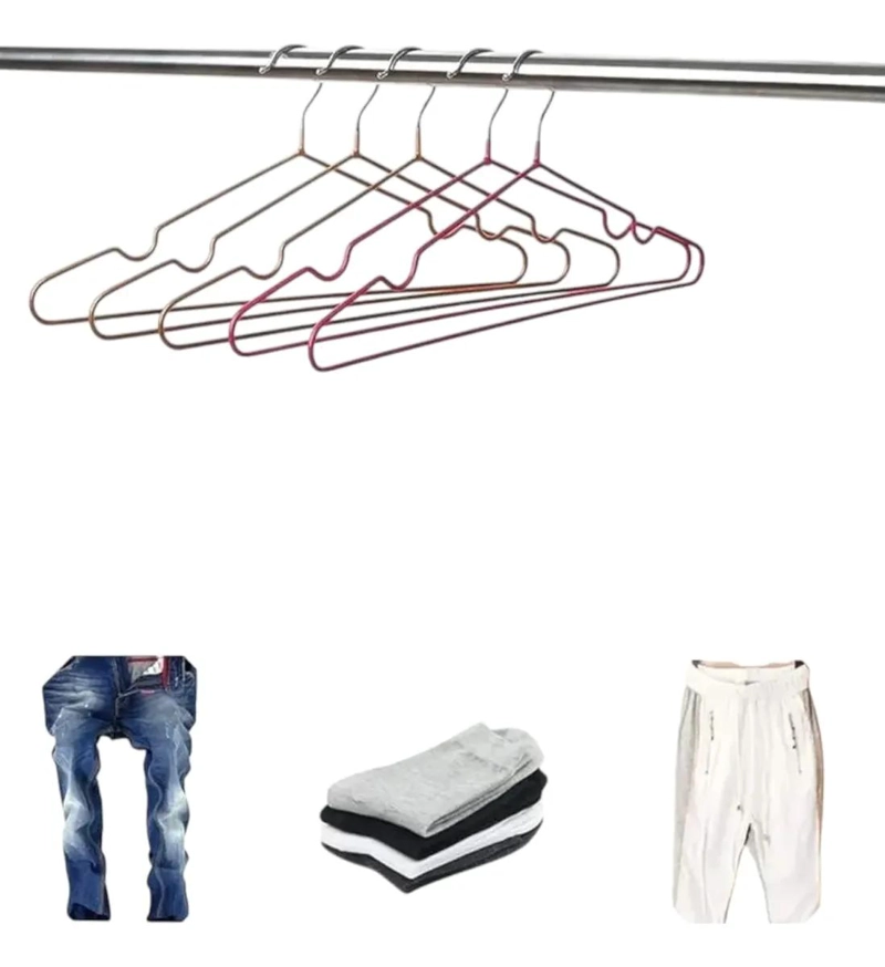 PACK DE 15 PERCHAS COLGADORAS DE ACERO PARA NIÑOS - 2