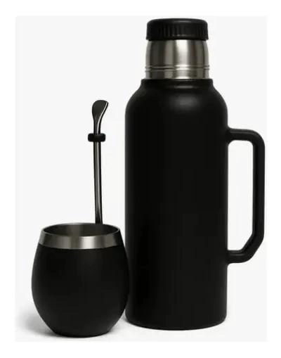 TERMO DE ACERO INOXIDABLE 1300ML PARA BEBIDAS CALIENTES Y FRIAS - 2