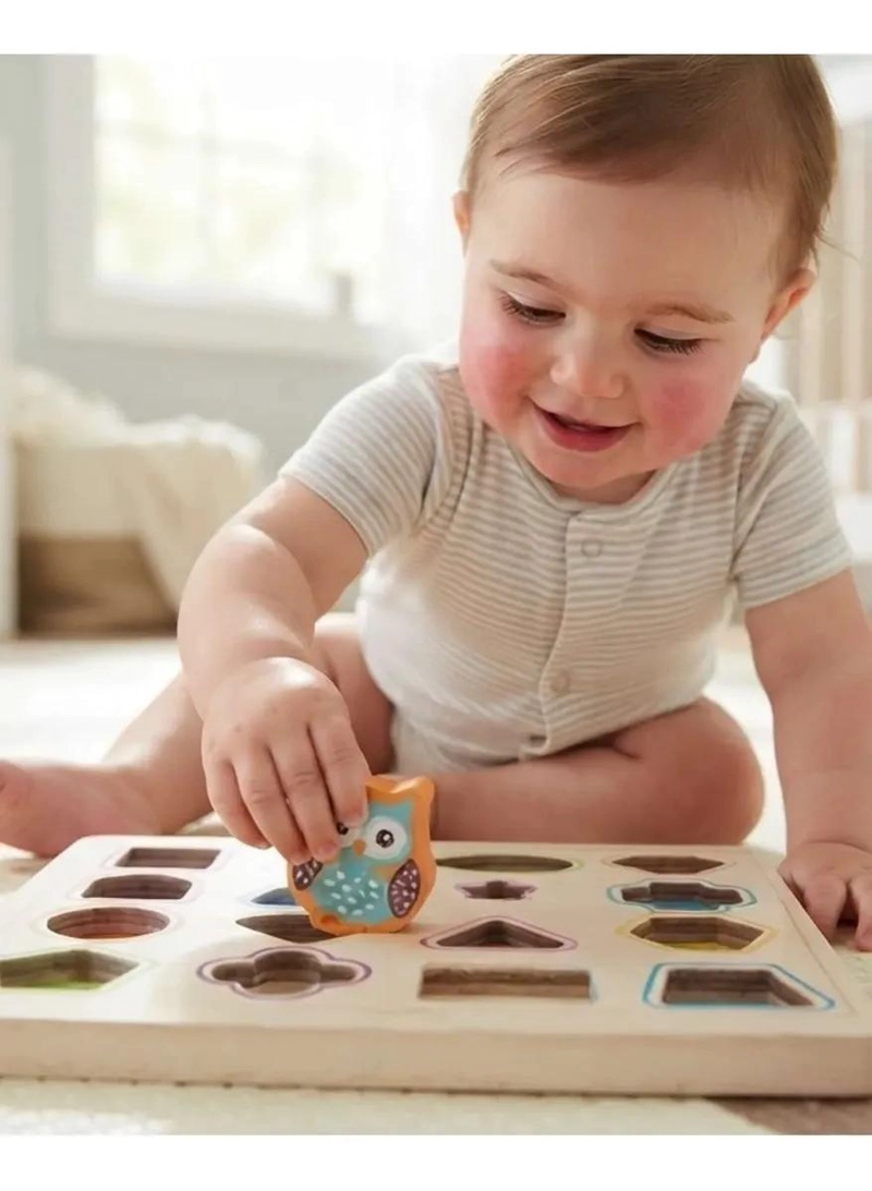 PUZZLE DE MADERA PARA APRENDER FORMAS Y ANIMALES - 1