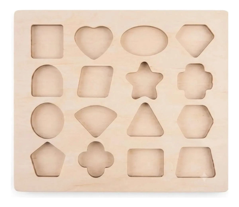 PUZZLE DE MADERA PARA APRENDER FORMAS Y ANIMALES - 3