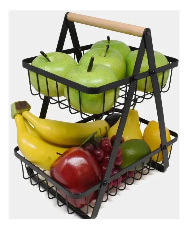 RACK ORGANIZADOR DE ALIMENTOS Y FRUTAS DESMONTABLE - 1