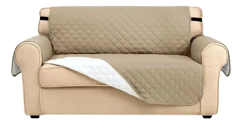 FUNDA PROTECTORA IMPERMEABLE PARA SOFA DE 2 PLAZAS RESISTENTE Y DURADERA - 1