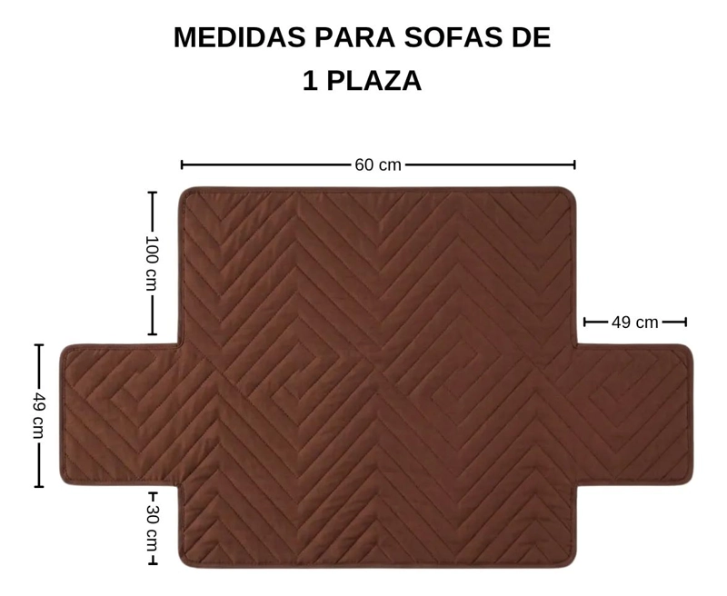 FUNDA PROTECTORA IMPERMEABLE PARA SOFA DE 1 PLAZA RESISTENTE Y DURADERA - 5