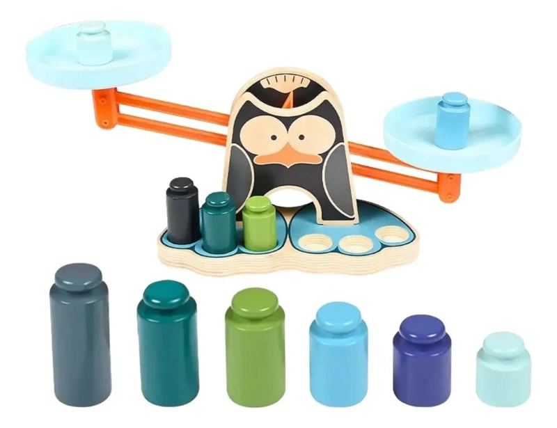 JUEGO DE EQUILIBRIO DE MADERA PARA NIÑOS COLORIDO - 1