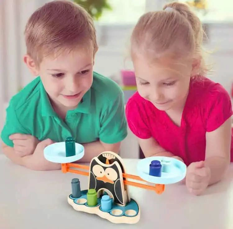 JUEGO DE EQUILIBRIO DE MADERA PARA NIÑOS COLORIDO - 8