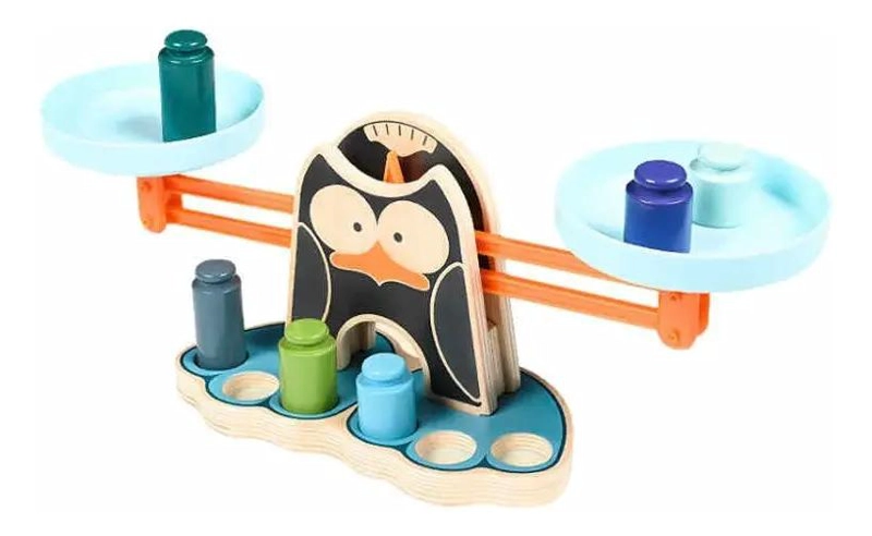 JUEGO DE EQUILIBRIO DE MADERA PARA NIÑOS COLORIDO - 9