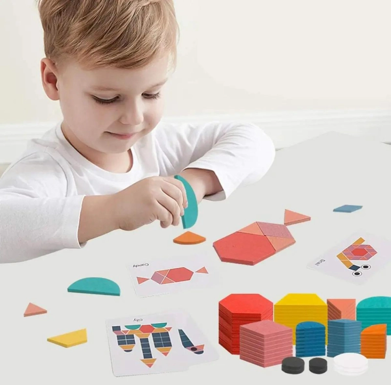 ROMPECABEZAS GEOME TRICO EDUCATIVO DE 180 PIEZAS PARA NIÑOS - 7