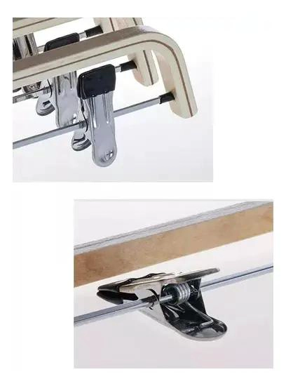 PACK DE 30 COLGADORES DE MADERA CON PINZA PARA PANTALONES - 2