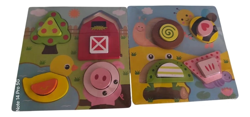 ROMPECABEZAS DE MADERA SURTIDOS PARA NIÑOS PACK DE 2 - 1