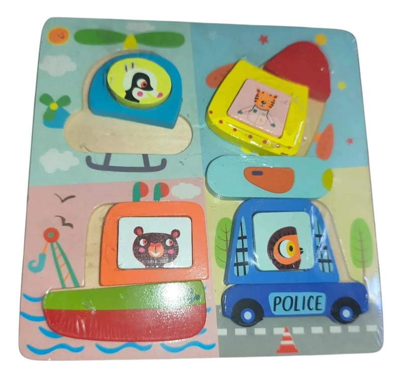 ROMPECABEZAS DE MADERA SURTIDOS PARA NIÑOS PACK DE 2 - 4