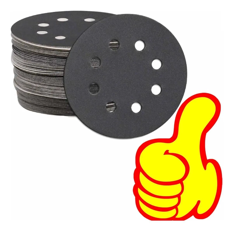 DISCOS ABRASIVOS DE 125 MM PARA LIJADORA ORBITAL, 14 PIEZAS - 5