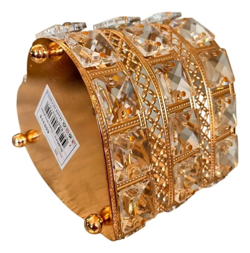 ORGANIZADOR METALICO DORADO PARA BROCHAS EN FORMA DE CORAZON - 3