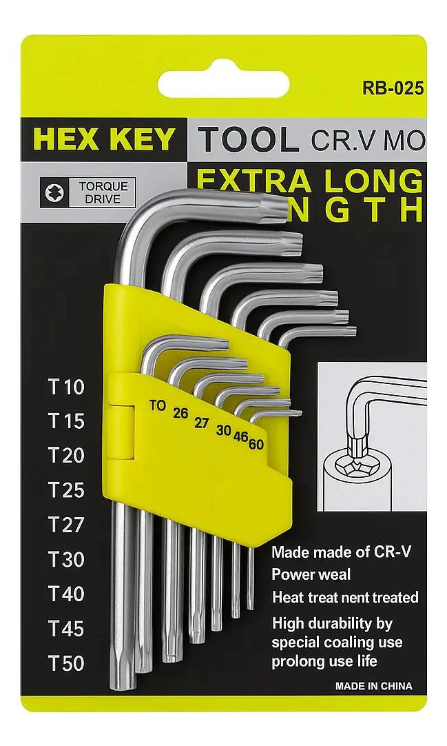 LLAVE TORX T10 A T50 DE APRIETE FIJA - 2