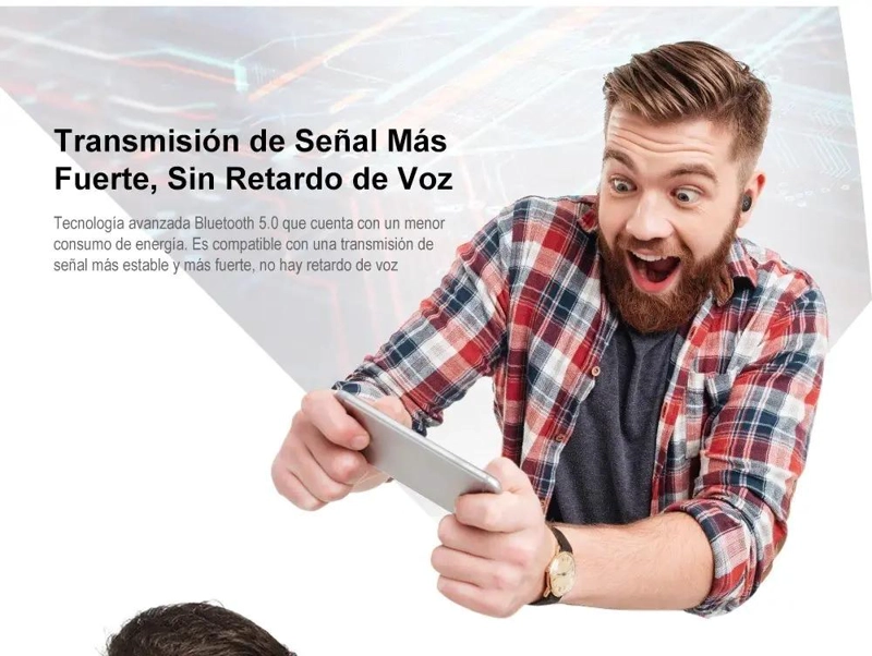 AURICULARES INALAMBRICOS BLUETOOTH CON CAJA DE CARGA NEGRA - 9
