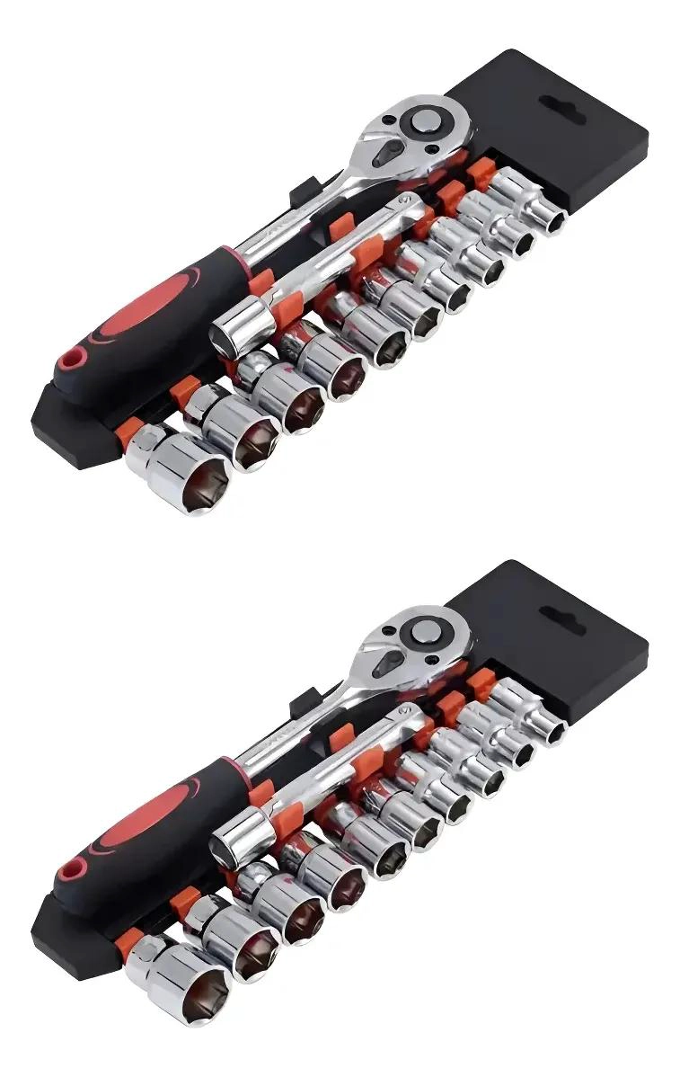 SET DE LLAVE CHICHARRA CON 10 DADOS PARA REPARACIONES - 3