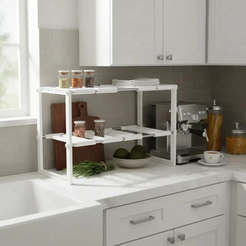 ESTANTE ORGANIZADOR EXPANDIBLE PARA COCINA DE 50 A 70 CM - 1