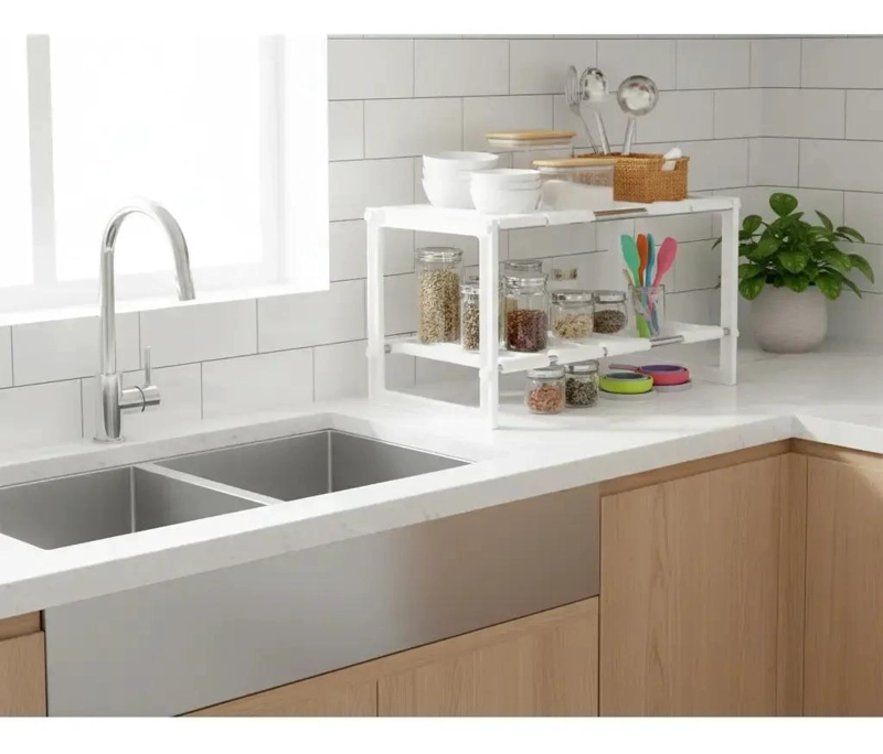 ESTANTE ORGANIZADOR EXPANDIBLE PARA COCINA DE 50 A 70 CM - 2