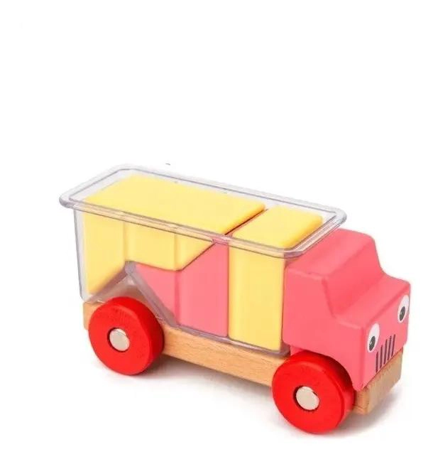 CAMION DE MADERA DIDACTICO PARA DESARROLLO INFANTIL - 6