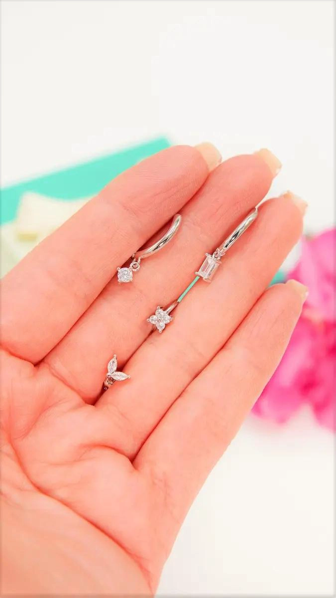PACK DE AROS DE ARGOLLAS PARA PIERCING EN PLATA 925 - 9