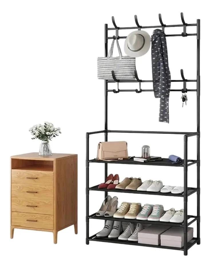 PERCHERO ORGANIZADOR MODERNO DE ROPA Y CALZADO 4 NIVELES - 1
