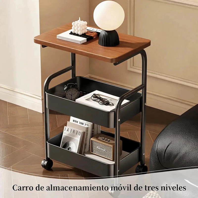 CARRITO ORGANIZADOR DE COCINA CON RUEDAS Y 3 NIVELES - 2