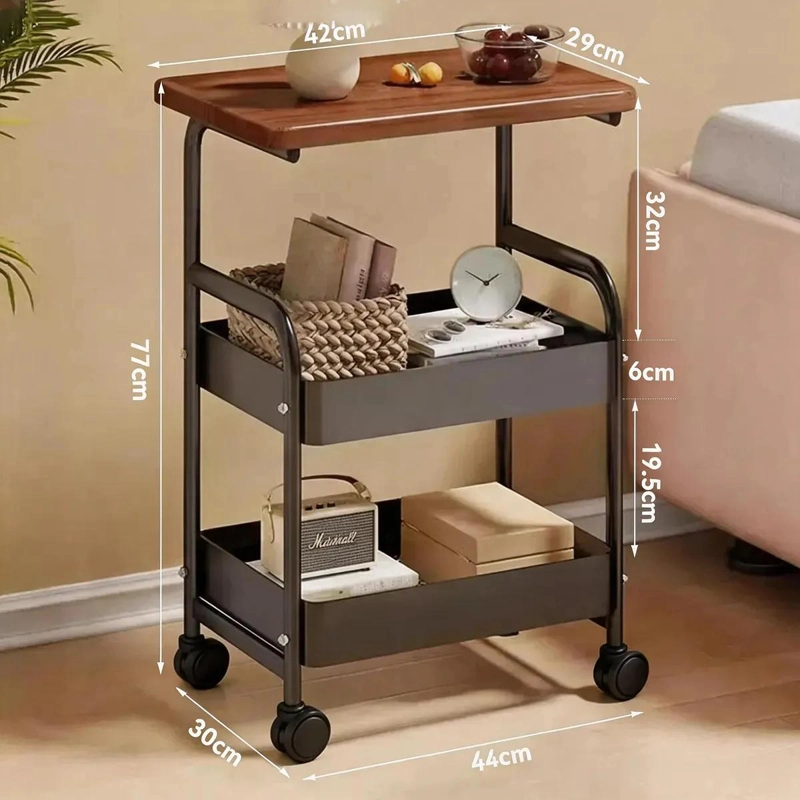 CARRITO ORGANIZADOR DE COCINA CON RUEDAS Y 3 NIVELES - 6