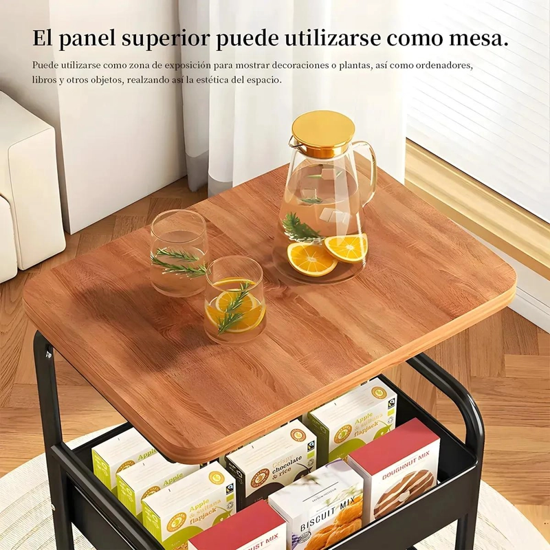CARRITO ORGANIZADOR DE COCINA CON RUEDAS Y 3 NIVELES - 8