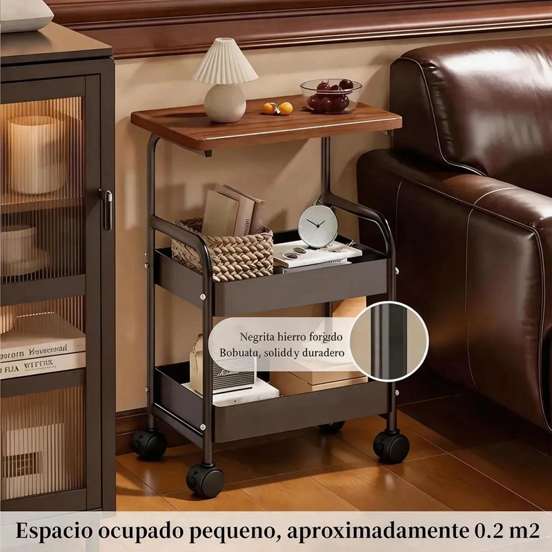 CARRITO ORGANIZADOR DE COCINA CON RUEDAS Y 3 NIVELES - 9