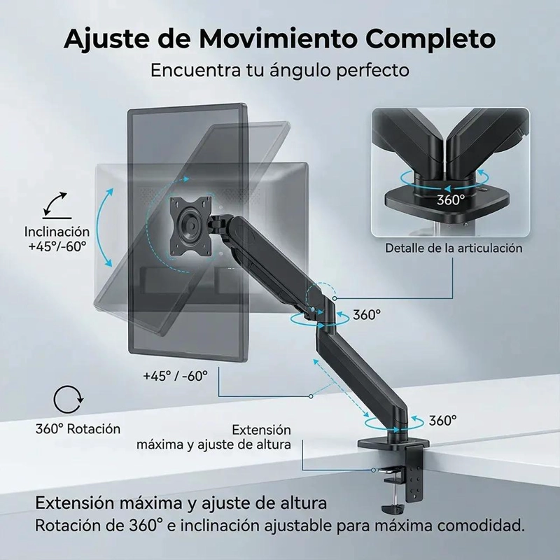 SOPORTE DE MESA PARA TV Y MONITOR DE 17 A 30 PULGADAS - 2