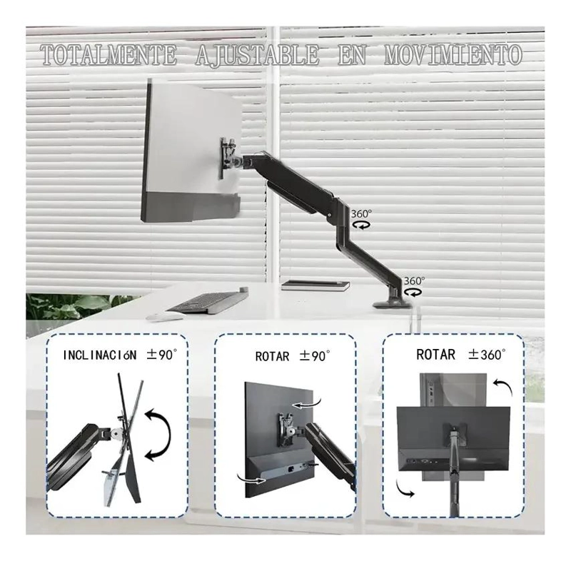 SOPORTE DE MESA PARA TV Y MONITOR DE 17 A 30 PULGADAS - 4