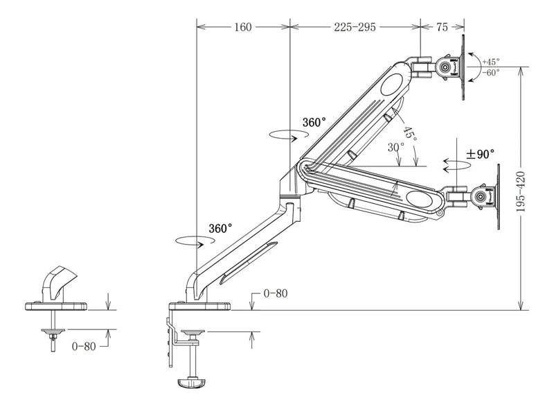 SOPORTE DE MESA PARA TV Y MONITOR DE 17 A 30 PULGADAS - 7