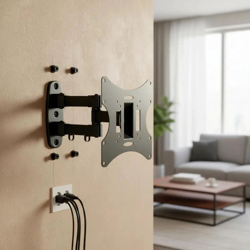 SOPORTE UNIVERSAL INCLINABLE Y GIRATORIO PARA TV DE 23 A 42 PULGADAS - 8