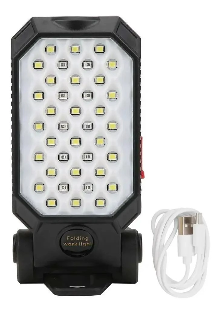 LAMPARA DE TRABAJO LED RECARGABLE CON MULTIPLES MODOS DE ILUMINACION - 2