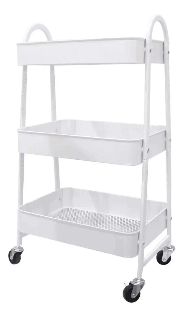 CARRITO ORGANIZADOR METALICO CON RUEDAS PARA EL HOGAR - 1