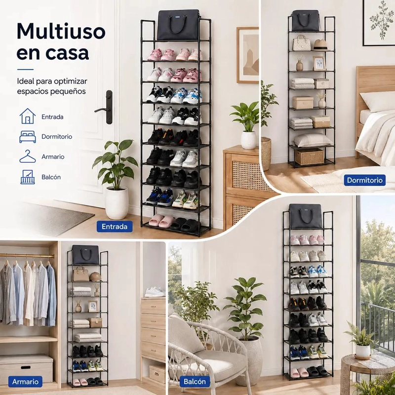 ZAPATERO ORGANIZADOR DE 10 NIVELES PARA 20-30 PARES - 8