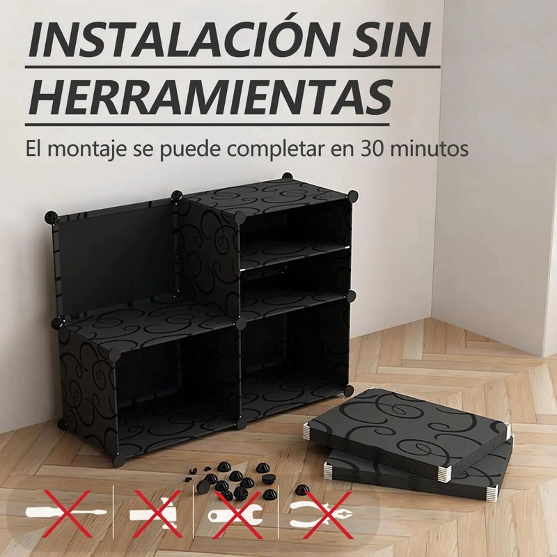 ZAPATERO ORGANIZADOR TRIANGULAR DE 6 PISOS Y 2 FILAS - 2